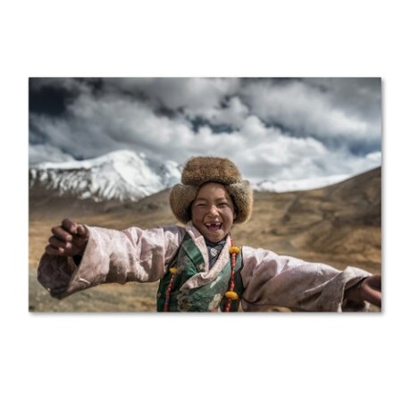 Trademark Fine Art Sarawut Intarob 'Smile' Canvas Art, 30x47 1X03135-C3047GG